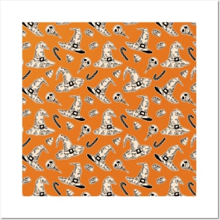 Halloween Seamless Pattern Posters and Art